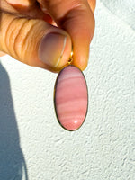 Australian Pink Opal Gold Pendant