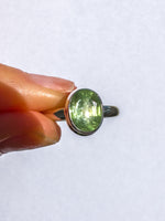 Green Kyanite Ring  size 7