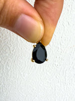 Black Spinel Pendant Gold plated