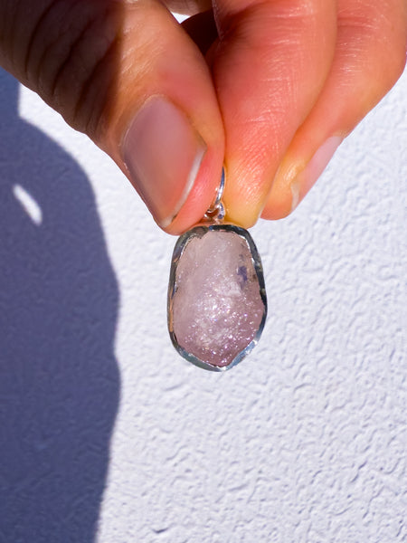 Raw Morganite Pendant