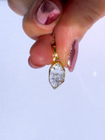 Herkimer Diamond Gold pendant