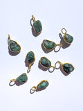 Taurus Birthstone ~ Emerald Gold Pendant