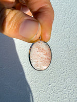 Hold for Sun Pink Scolecite Pendant