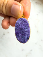 Charoite Gold Vermeil Pendant