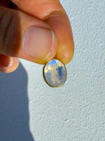 Moonstone Faceted Pendant Gold Plated