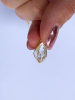 Herkimer Diamond Gold pendant