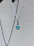 Neon Apatite- Aquarius Birthstone Pendant Sterling Silver