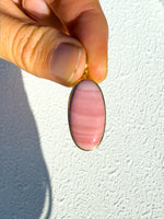 Australian Pink Opal Gold Pendant