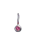 Pink Tourmaline- Scorpio Birthstone Pendant Sterling Silver