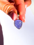 Tanzanite Raw Pendant Rose GOLD Vermeil