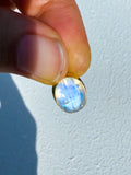 Moonstone Faceted Pendant Gold Plated