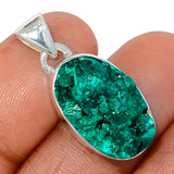 Dioptase Sterling Silver Pendant