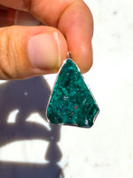 Dioptase Sterling Silver Pendant