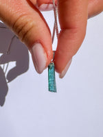 Silver Blue Tourmaline (indicolite pendant)