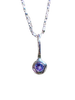 Tanzanite- Capricorn Birthstone Pendant Sterling Silver