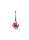 Ruby- Cancer Birthstone Pendant Sterling Silver