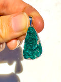 Dioptase Sterling Silver Pendant