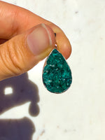 Dioptase Sterling Silver Pendant