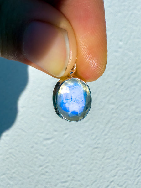 Moonstone Faceted Pendant