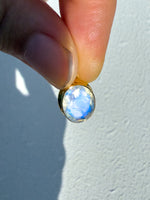 Moonstone Faceted Pendant gold plated