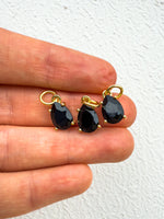 Black Spinel Pendant Gold plated