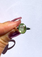 Green Kyanite Ring  size 7