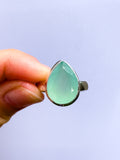 Aqua Chalcedony Ring size 7.5