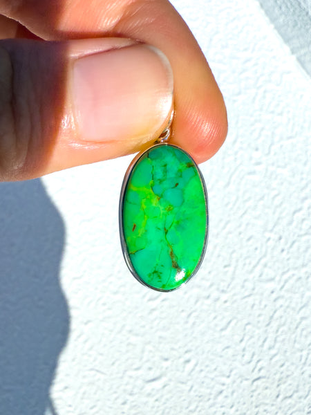 Green Mojave Turquoise Pendant