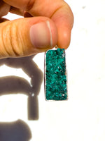 Dioptase Sterling Silver Pendant