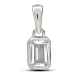 Topaz Faceted Pendant 6x4mm