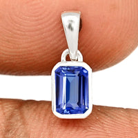 Tanzanite Faceted Pendant 6x4mm