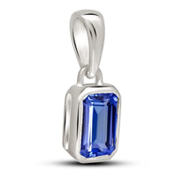 Tanzanite Faceted Pendant 6x4mm