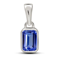 Tanzanite Faceted Pendant 6x4mm