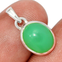 Chyrsoprase Cabochon Pendant