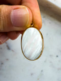 Scolecite Gold Plated Pendant