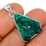 Dioptase Sterling Silver Pendant