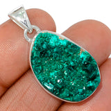 Dioptase Sterling Silver Pendant