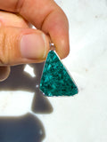 Dioptase Sterling Silver Pendant