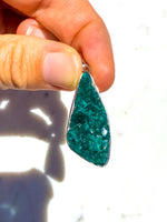 Dioptase Sterling Silver Pendant