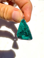 Dioptase Sterling Silver Pendant