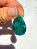 Dioptase Sterling Silver Pendant