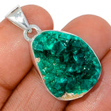 Dioptase Sterling Silver Pendant