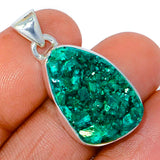 Dioptase Sterling Silver Pendant