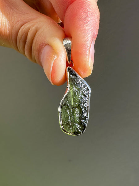 Moldavite pendant