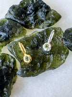 Moldavite- Taurus Birthstone Pendant Gold Vermeil