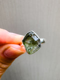 Moldavite Ring Size 6