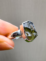 Moldavite Ring Size 6