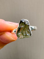 Moldavite Ring Size 11