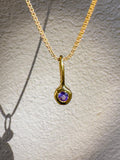 Tanzanite- Capricorn Birthstone Pendant Gold Vermeil