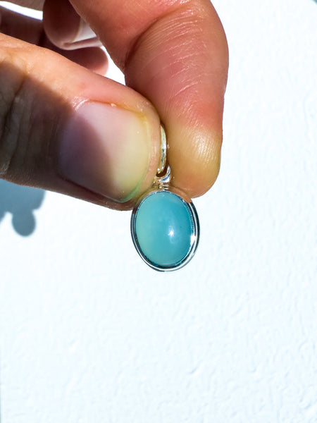 Blue Chalcedony Pendant small